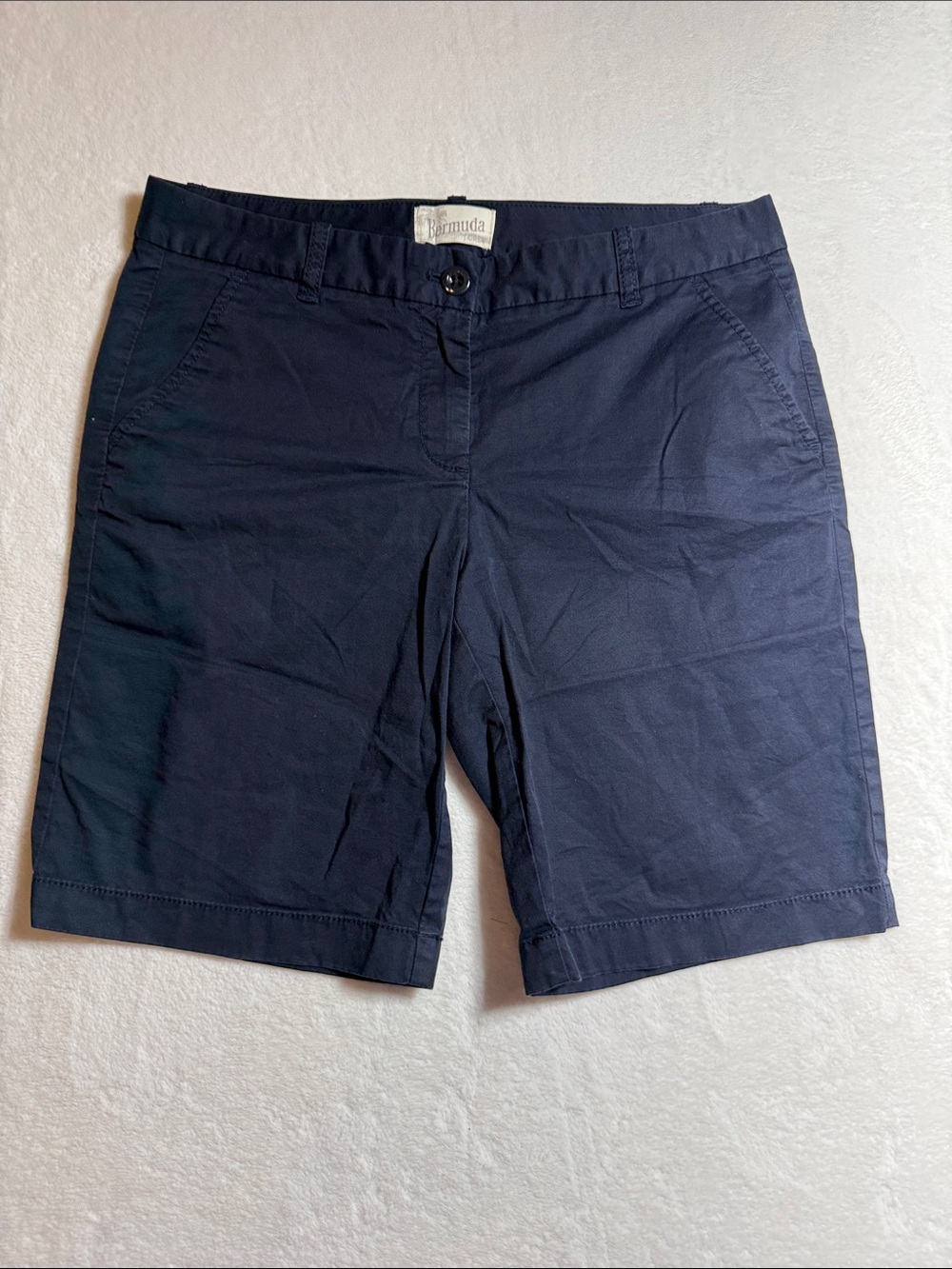 Women's Navy Bermuda Shorts